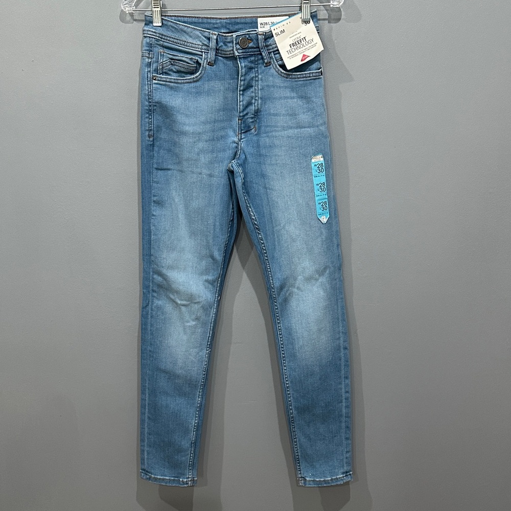 Primark Denim Co. Men’s Button Fly Blue Denim Slim Jeans Size 28